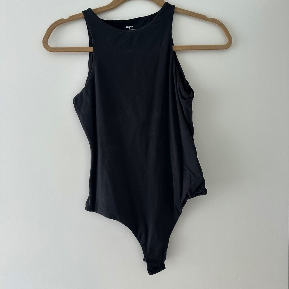 SKIMS Fits Everybody High Neck Bodysuit onyx medium